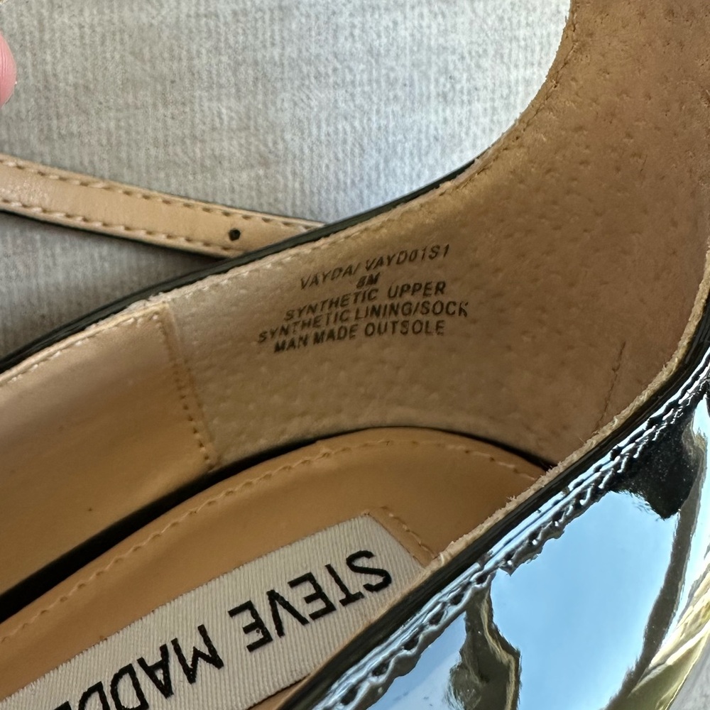 Steve Madden Vayda Black Pointed Toe Pumps Size 8 - image 4